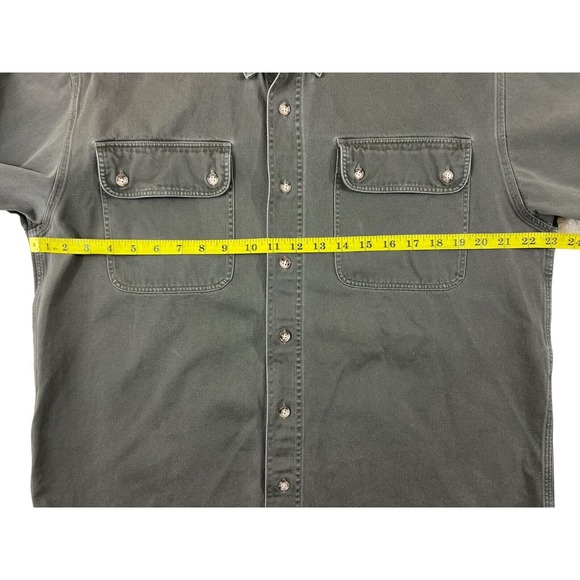 VTG Willis & Geiger Men Gray Button Down Long Sleeve Shirt Sz M - Picture 3 of 6